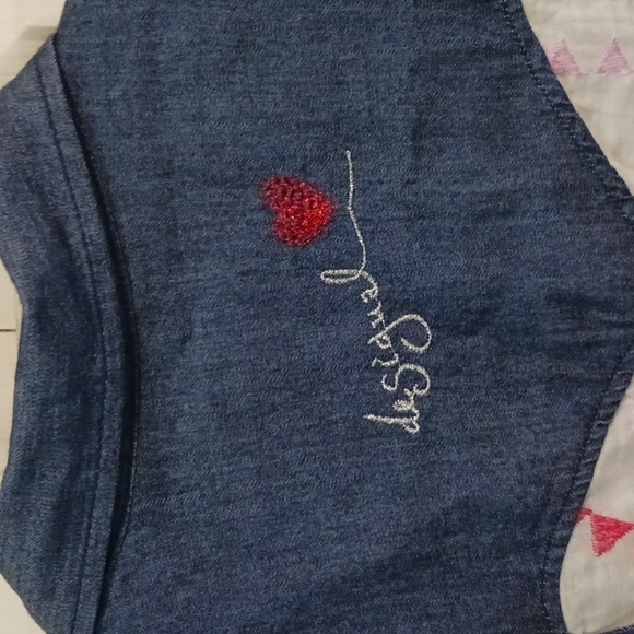 Desigual embroidered southwestern print denim button down - S - Picture 7 of 8